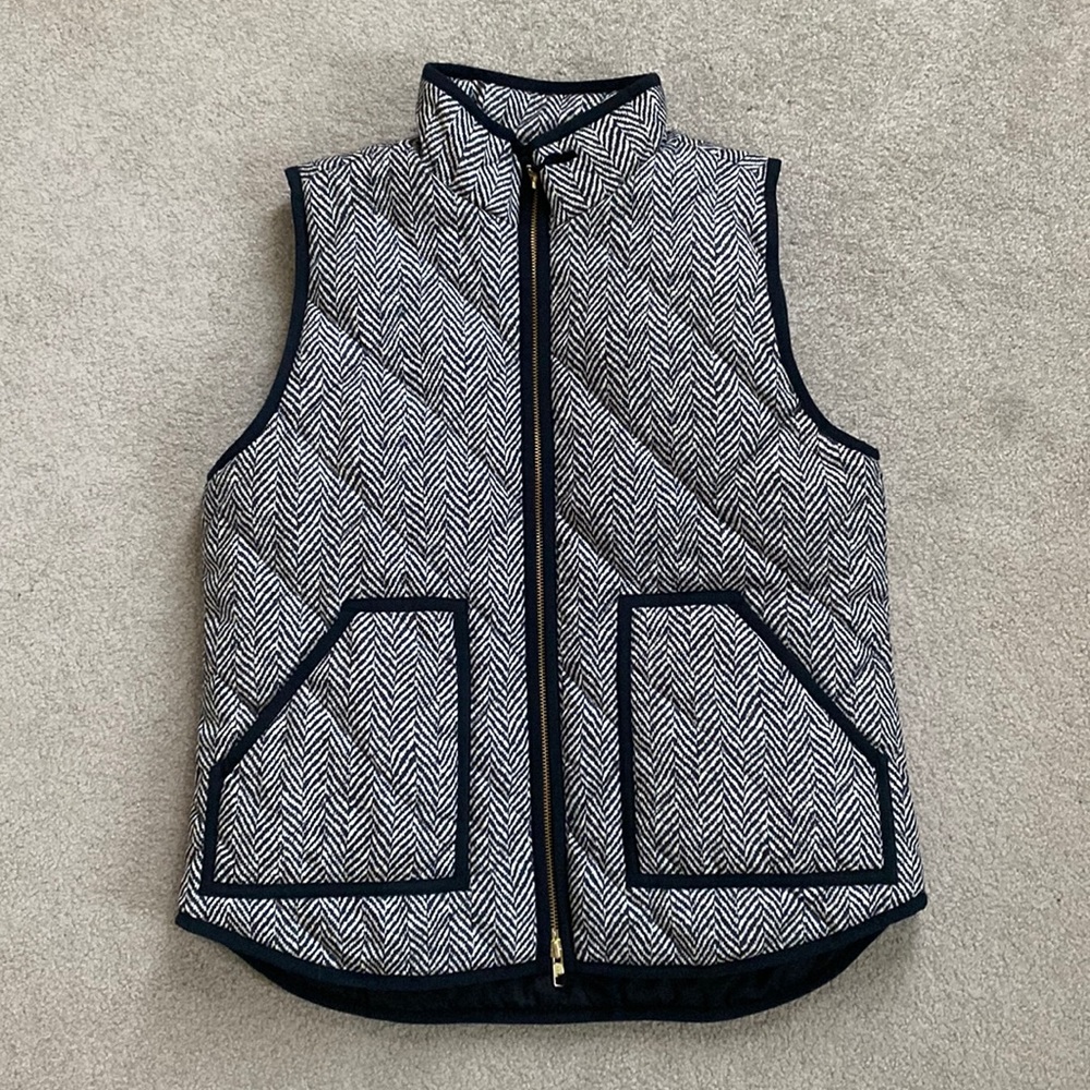 JCrew Herringbone Vest